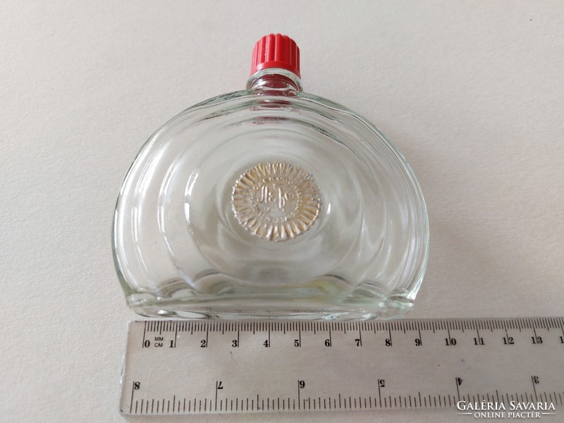 Régi orosz kölnis üveg címkés art deco parfümös palack