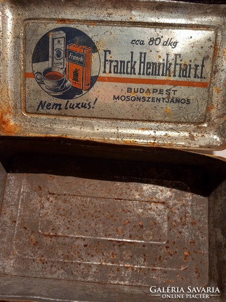 Old Frank h. Coffee metal can