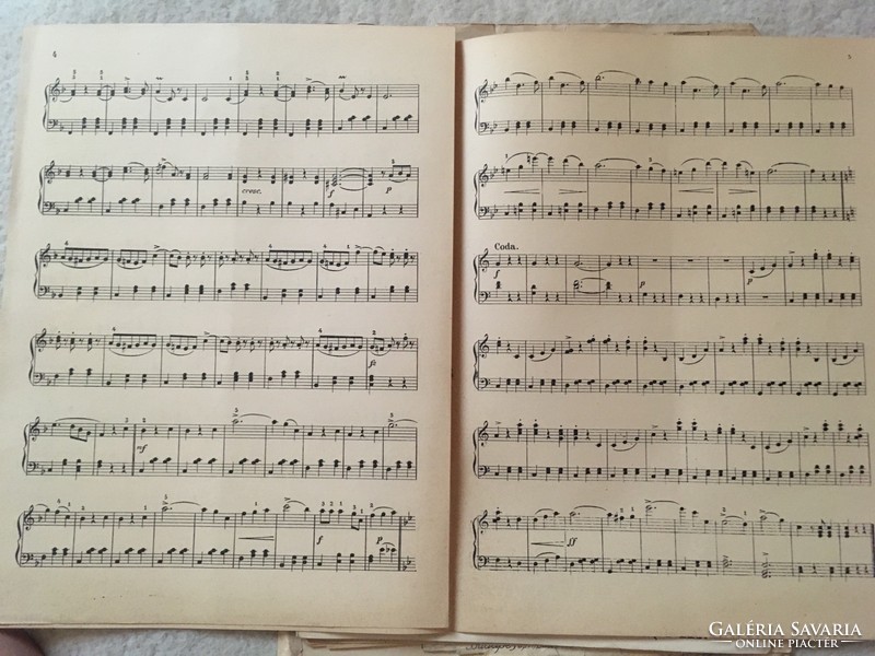 Antique sheet music! Blue Danube waltz! His music is written by János Strauss; István Lederer