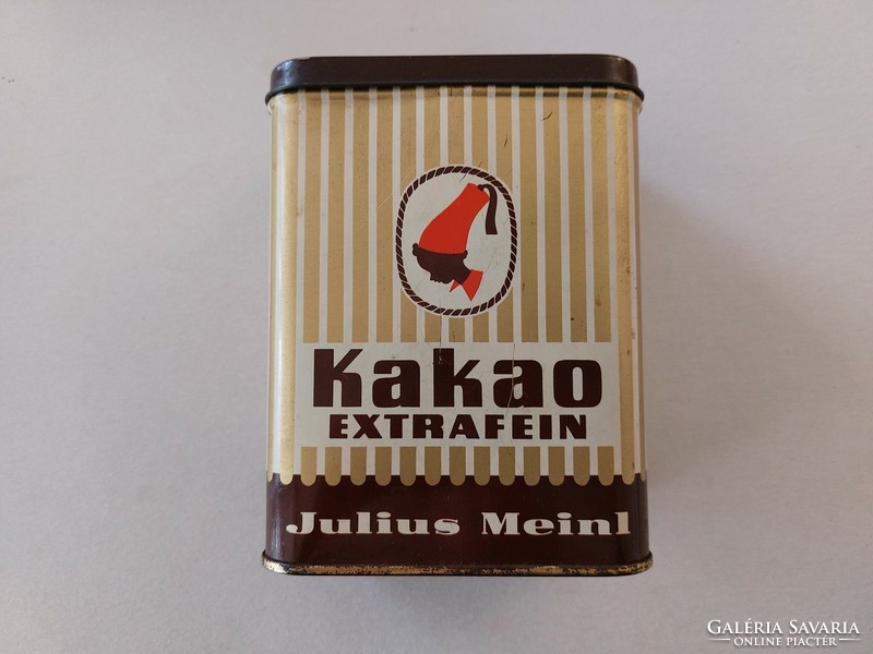 Old metal box julius meinl cocoa box
