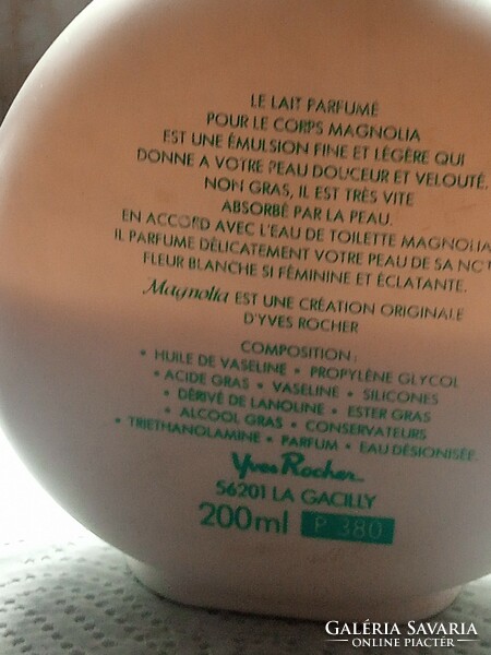 Vintage Yves Rocher Magnolia EDT 100ML tele üveg