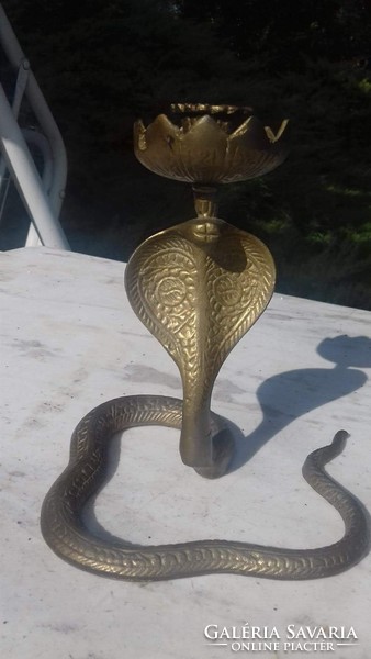 Brass candle holder.