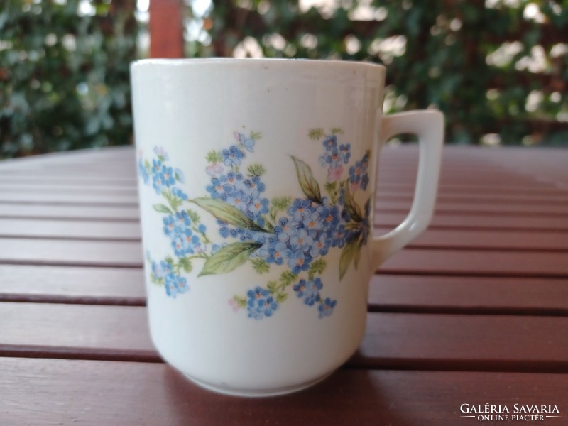 Zsolnay porcelain mug - forget-me-not - Easter, vintage