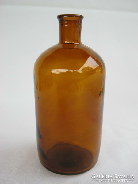 Régi üveg palack díszüveg TU jelzéssel