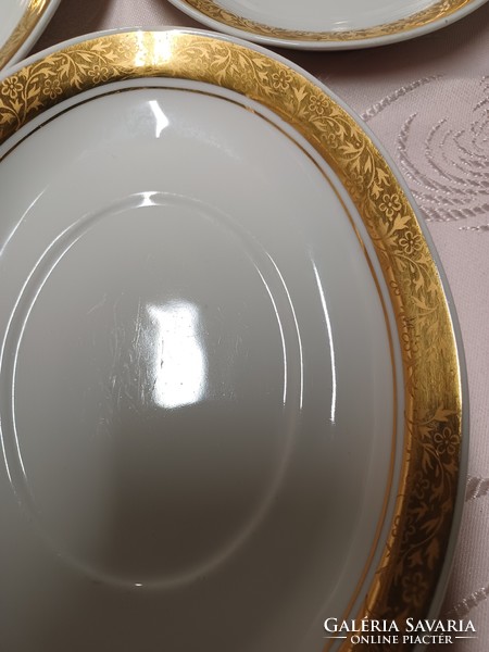 Alföldi oval small plate with gilded edges