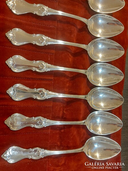 10 silver spoons, 510 gr