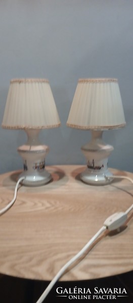 ﻿Vintage kerámia pici asztali lámpa 2db. Alkudható!!