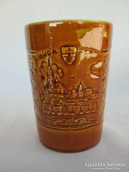 Granite ceramic cup souvenir Budapest