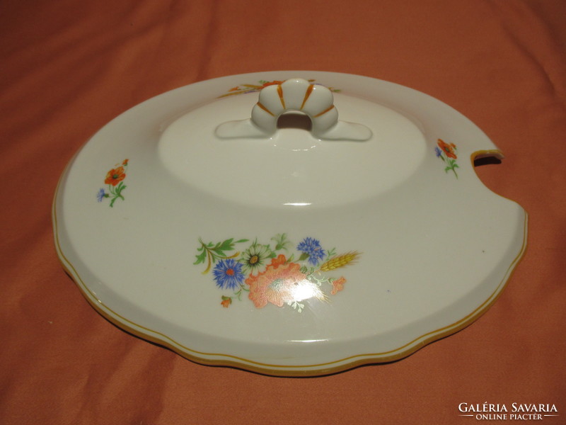 Zsolnay poppy soup bowl with lid, lid, lid