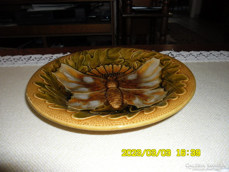Schütz-blansko art nouveau, majolica decorative plate