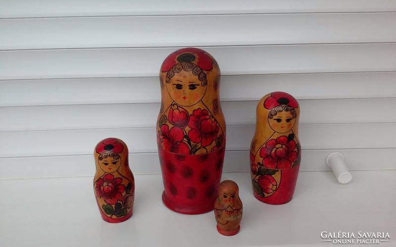 Antique Russian matryoshka dolls