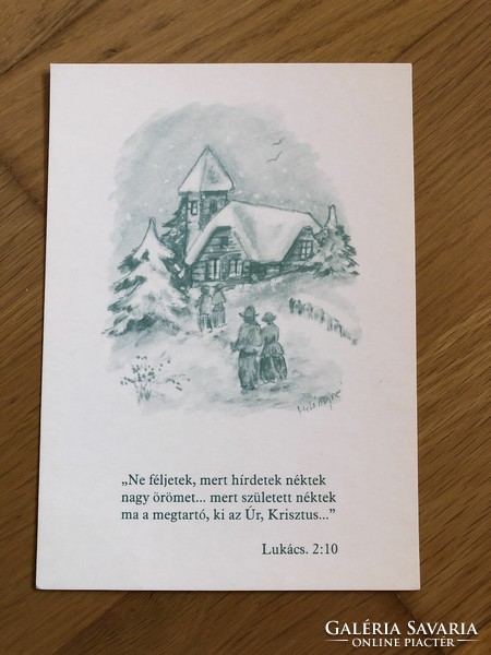 Religious quote postcard, sheet