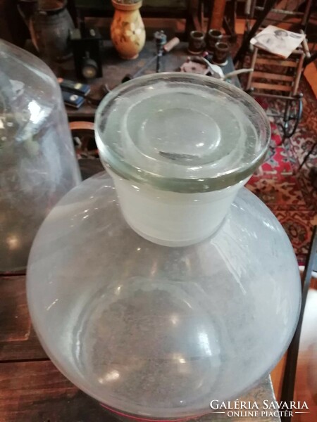Large apothecary bottles, all 3 as decorations or for storing brandy and wine, 15 liters approx.