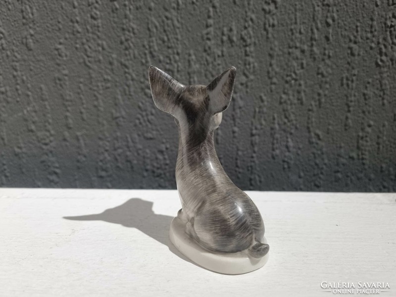 Ritka Drasche porcelán figura - skót terrier foxi kutya - 51122
