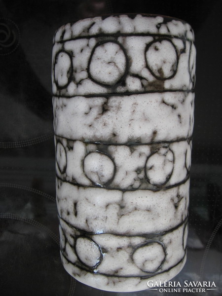 Retro roller ceramic vase in Vásárhely, Hódmezővásárhely