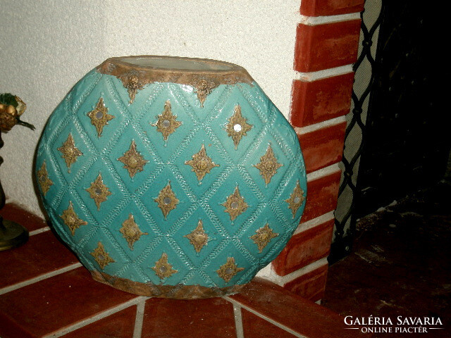Huge Turquoise Ceramic Floor Vase Vase - 34 cm - Bali Islands