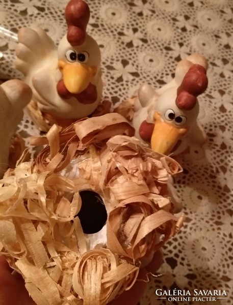 Retro ceramic rooster Easter decoration, recommend!