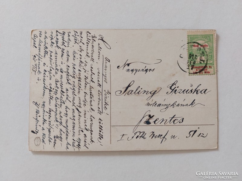 Régi képeslap 1915 levelezőlap tájkép
