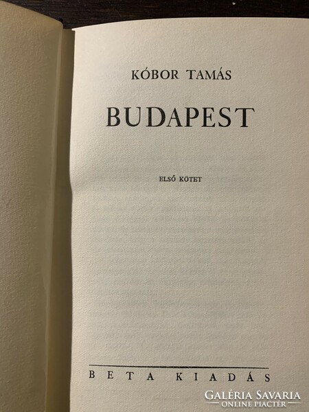 Kóbor Tamás. Budapest  I.,II. DEDIKÁLT !!!!!!