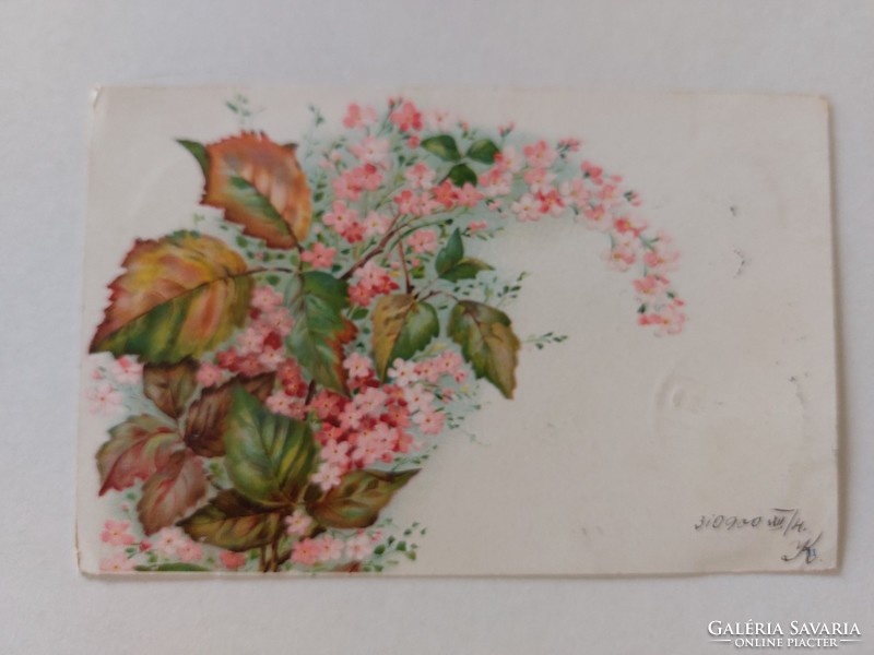 Régi képeslap 1900 levelezőlap virág