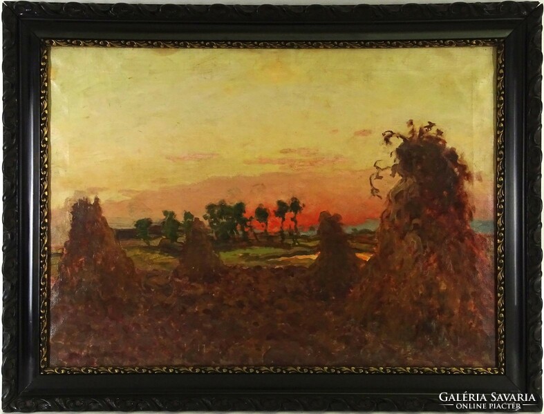 1M359 xx. Century painter: late summer sunset