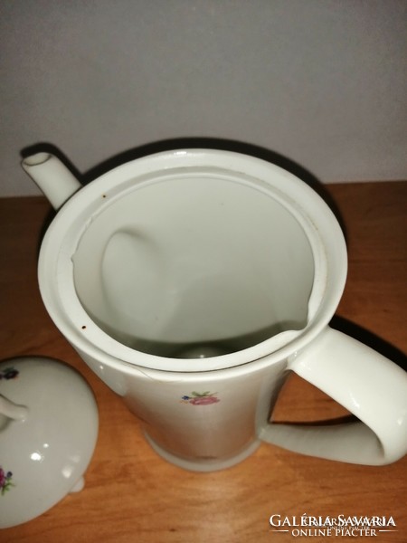 Antik porcelán apró virágmintás kávé kiöntő (3/K)