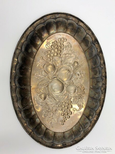 Antique silver-plated centerpiece, tray 08.