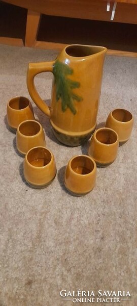 Magyarszombatfa ceramic wine set