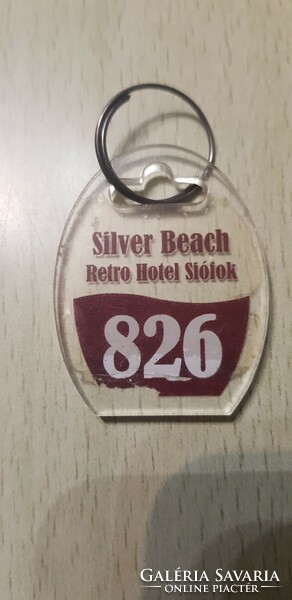 826-os Relikvia Ezüstpart Silver Beach Szallodai , Hotel kulcstartó  kulcs