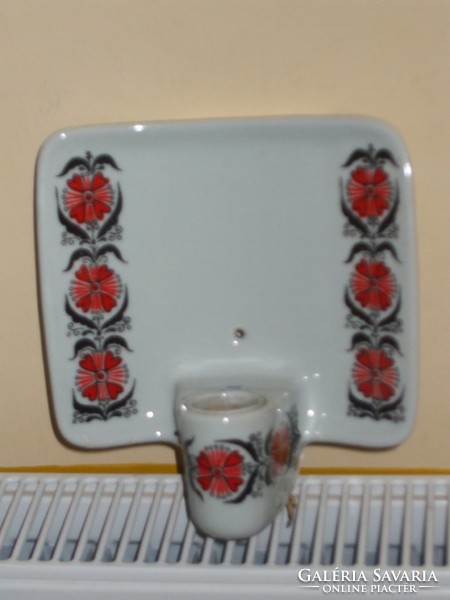 Drasche wall lamp with porcelain socket.
