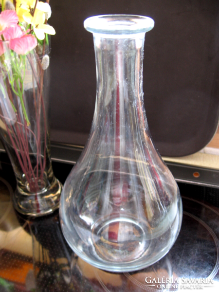 Türkiz kékes váza , dekantáló, karaf Bormioli Italy