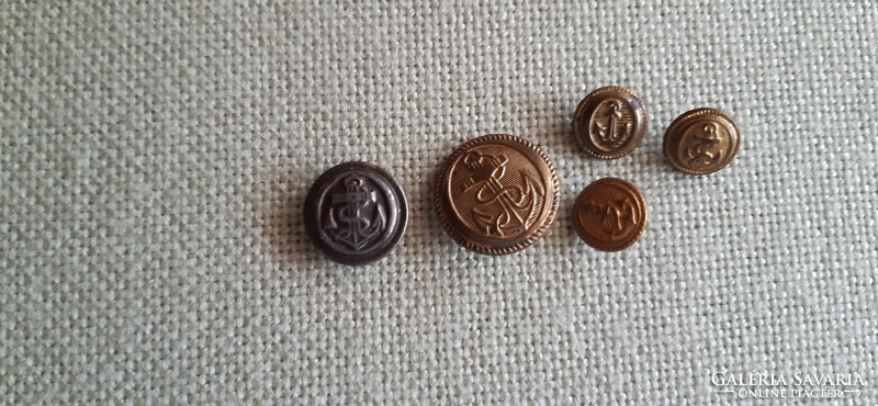 Copper buttons, clothing ornaments, military buttons, jeans rivets