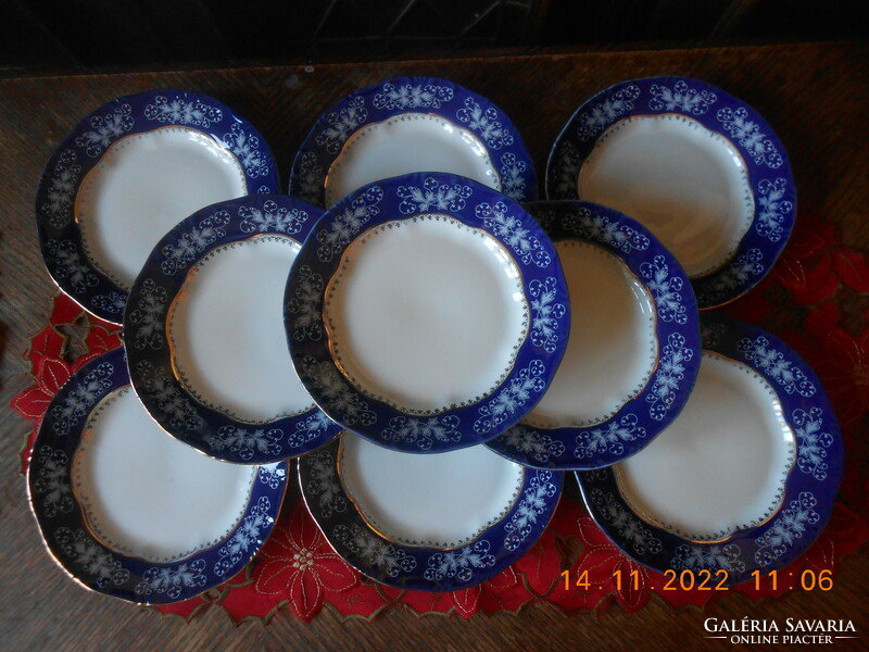 Zsolnay Pompadour II süteményes tányér