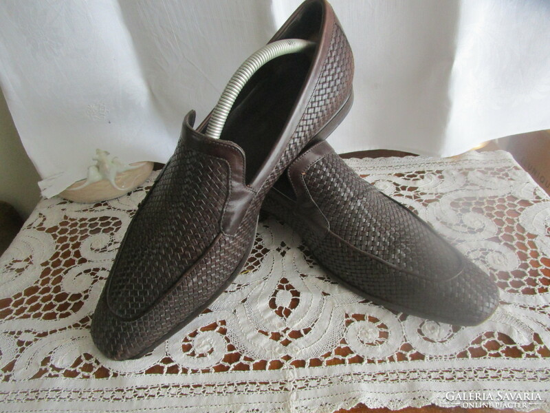 Budapest design handmade brown leather, sole also men's shoes m: 43 classic elegant luxury product