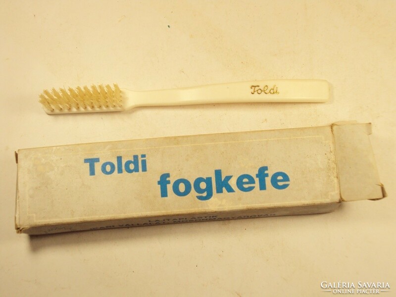 Retro Told toothbrush plastic lajtaplastik industrial company, Mosonmagyaróvár manufacturer - from the 1960s