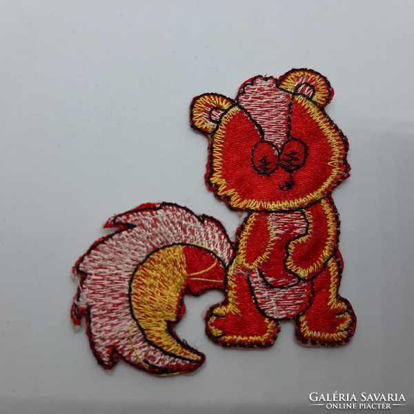 Squirrel sew-on, clothes patch, sewable, ironable clothing decoration