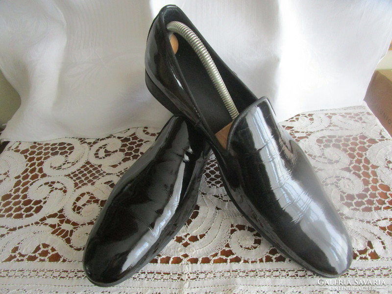 Spanish casual lacquer black men's half shoes m : 43 classic elegant luxury product