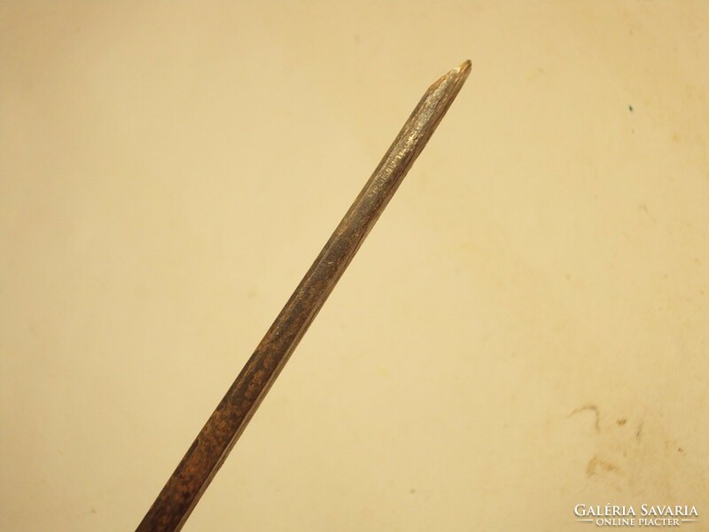 Old wooden chisel, carpentry tool from the 1970s