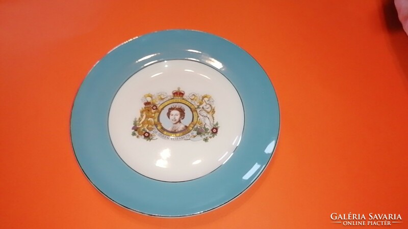 Decorative plate issued in 1977 for the silver jubilee of Queen Elizabeth's coronation