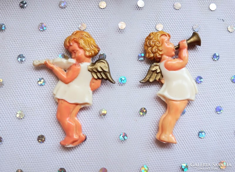 Plastic angel from the 50s Christmas tree ornament 5cm