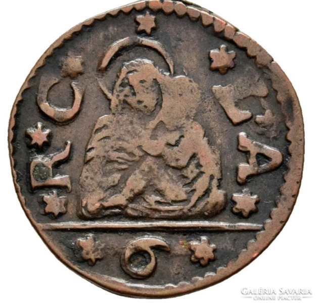 Italian states Venice, Venice, Bezzo, 6 Bagattini copper coins