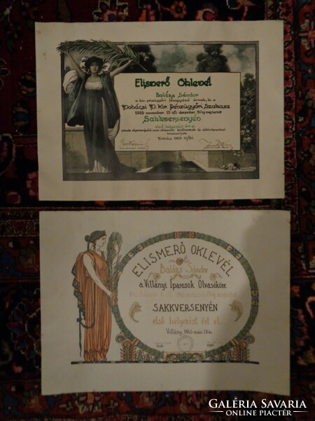 Chess diploma 1929-1943