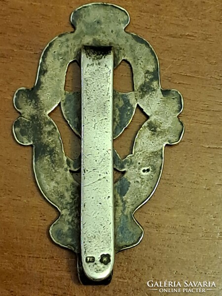 Antique silver key chain. Diana.