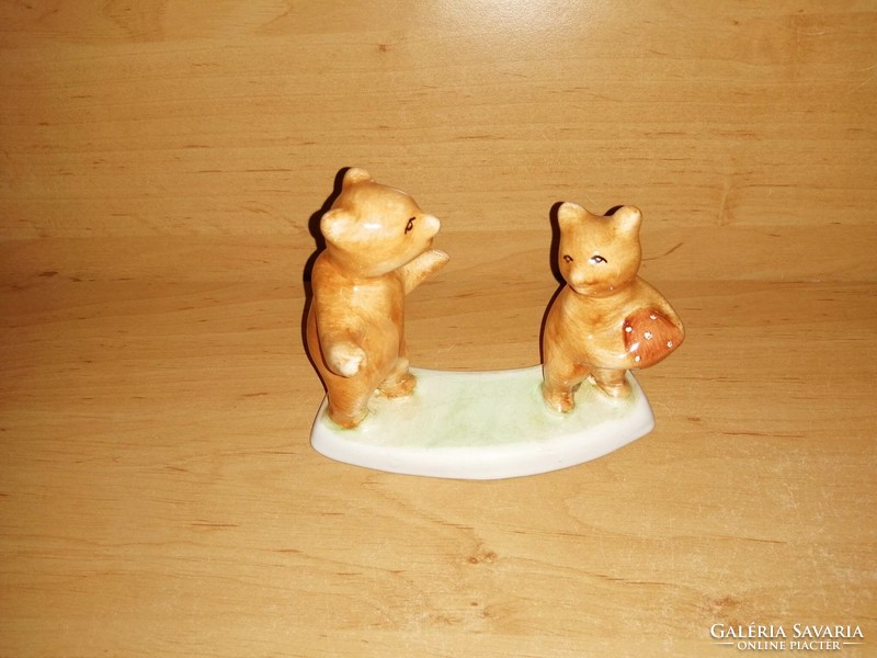 Bodrogkeresztúri kerámia labdázó macik medve mackó (po-3-1)