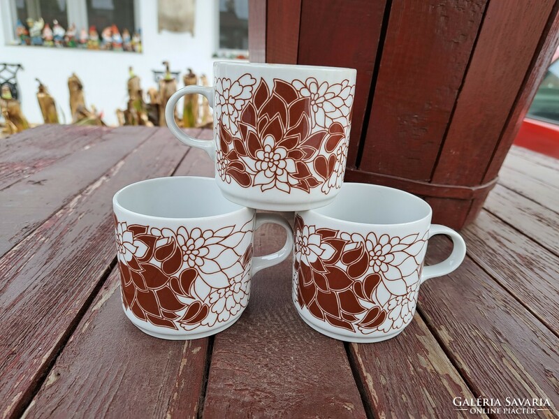Alföldi porcelain retro patterned cocoa mugs home factory floral mug nostalgia heirloom grandmother