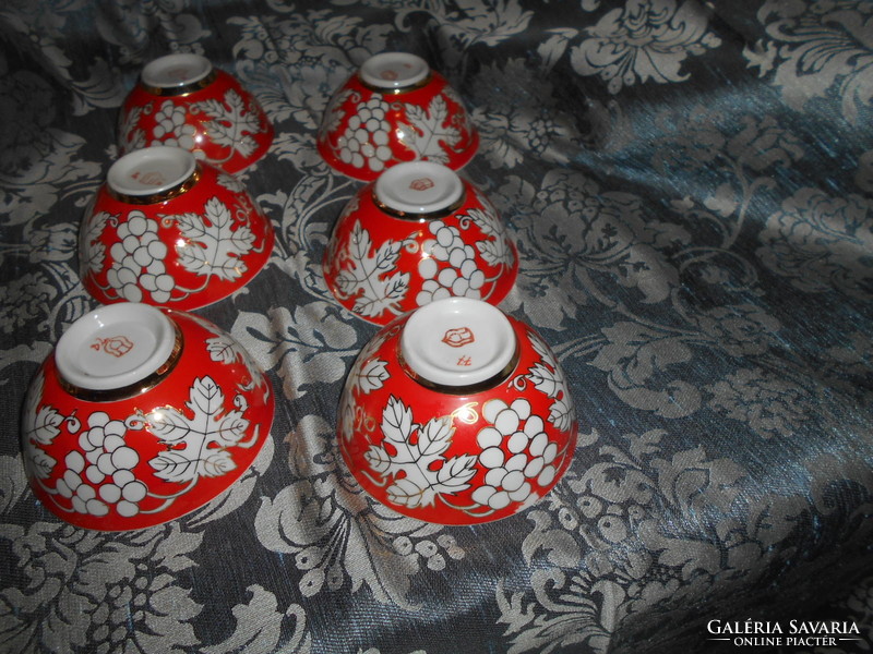 6 Russian porcelain bowls