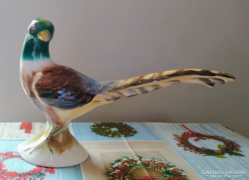 Bodrogkeresztúr ceramics - big pheasant rooster