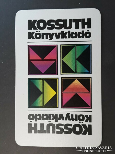 Old card calendar 1985 - with inscription Kossuth book publisher - retro calendar