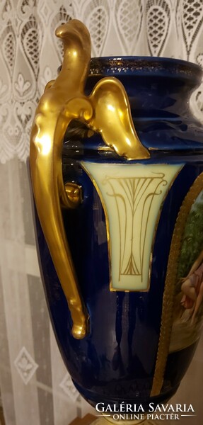 Altwien antique huge decorative vase with a dragon! 60cm!