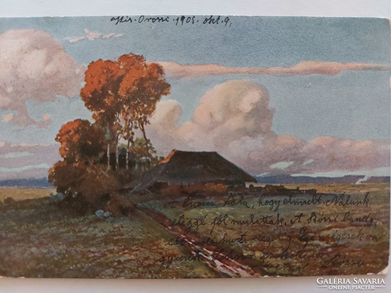 Régi képeslap 1905 levelezőlap tájkép